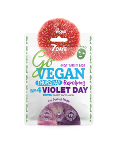 7DAYS GoVegan sheet mask VIOLET DAY 25g