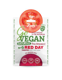 7DAYS GoVegan sheet mask RED DAY 25g